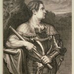 Portrait of M. Silvius Otho Roman Emperor by Robert Van Voerst after Tiziano Vecellio