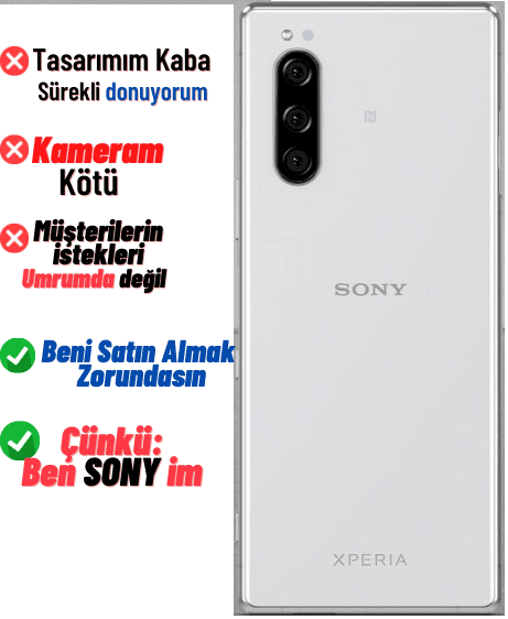 Pahali Bir Telefonum2 Çünkü Ben Sony'im