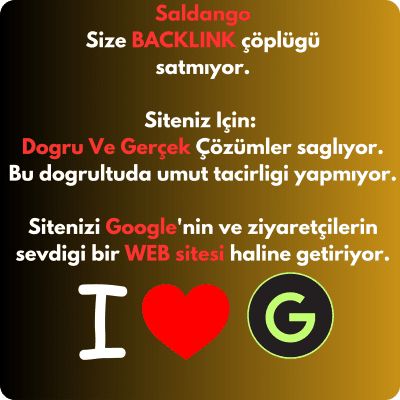saldango cozum Saldango sayesinde Google sizi çok sevecek