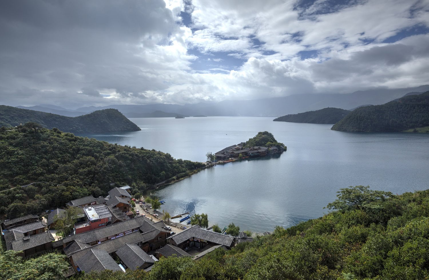 Lugu Lake popular scenic spot Lugu Lake Popular Scenic Spot