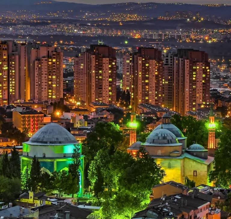 Bursa Yeşil Cami dış Mekan