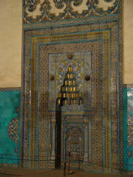 Bursa Yeşil cami iç Mekan Mihrap