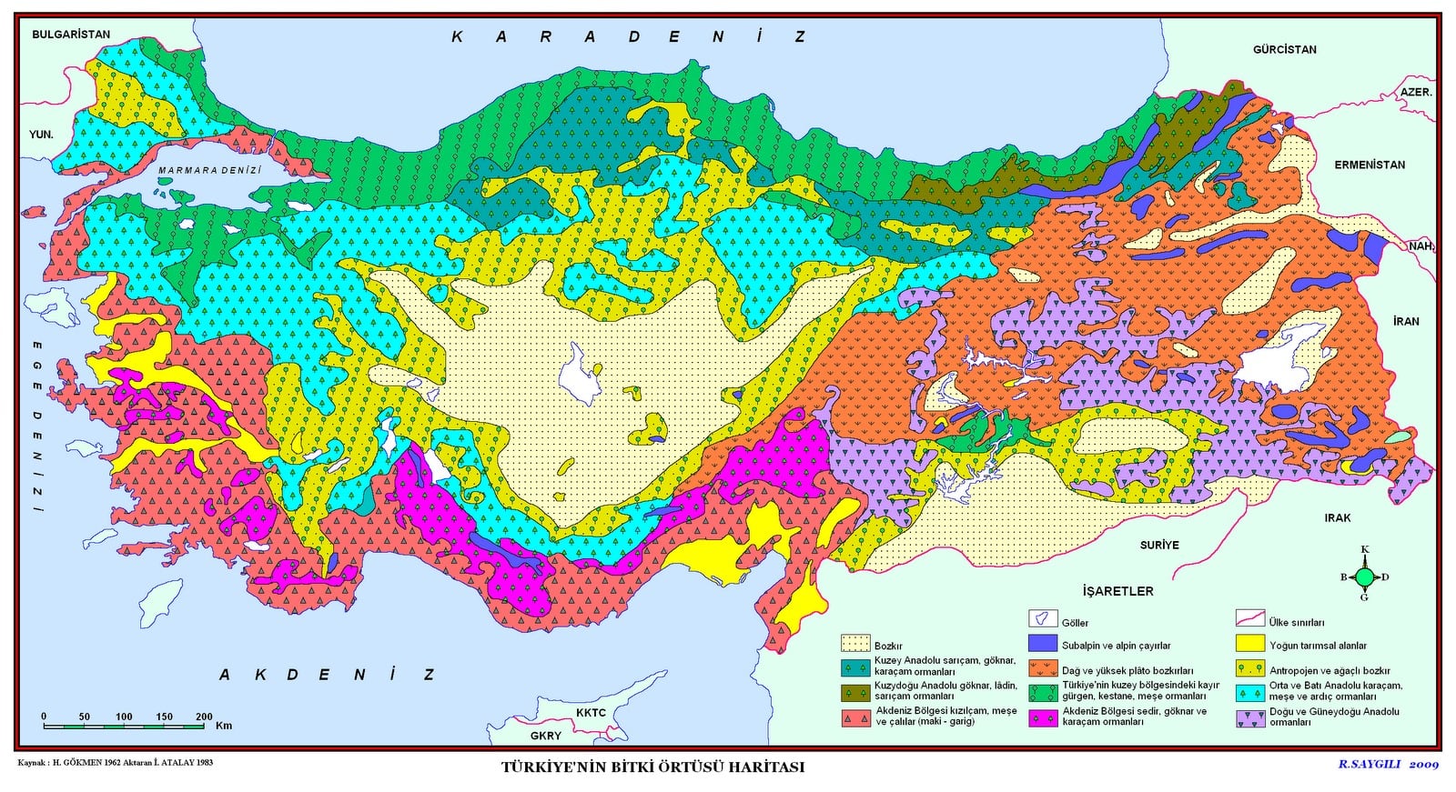 1 bilgileri haritalara aktarmada kullanılan yöntem