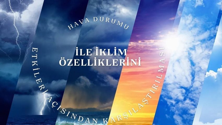 Hava Durumu ile İklim Özelliklerini Etkileri Açısından Karşılaştırılması