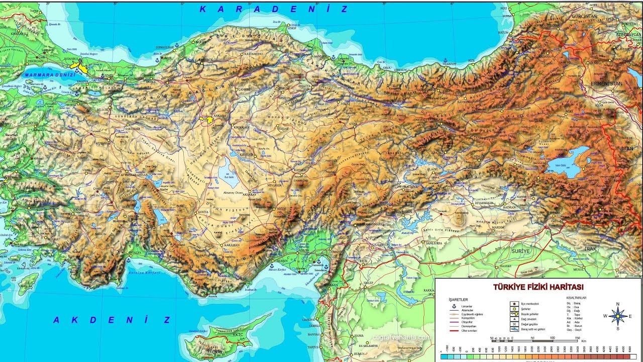 haritayi olusturan unsurlar 1 Haritayı oluşturan unsurlar görsel 4